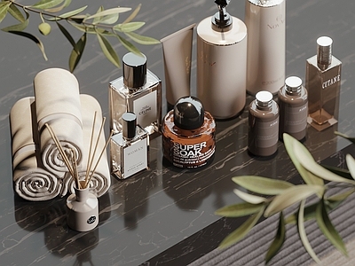 现代简约洗浴用品