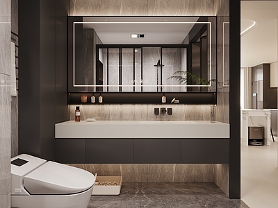 现代简约卫生间 现代卫生间