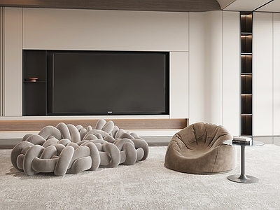 现代简约影音室