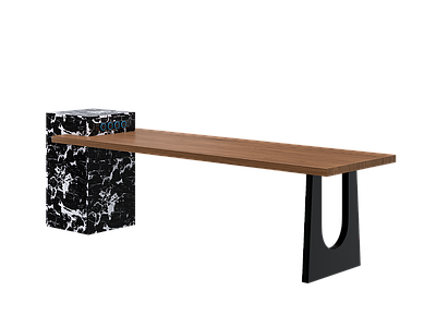 现代极简书桌 岛台桌 实木桌 书桌 岛台