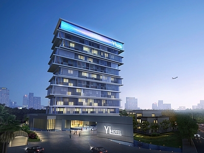 现代主义酒店外观