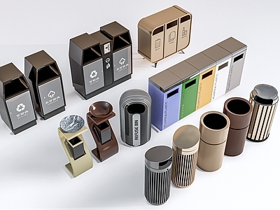 现代简约垃圾桶 分类垃圾桶