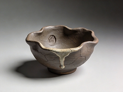 侘寂餐具 粗陶 雕塑 碗 摆件 美陈
