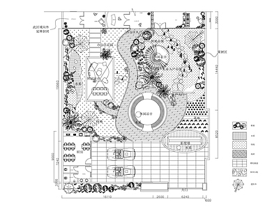 现代庭院 别墅庭院花园 施工图