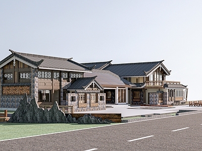 新中式民宿建筑