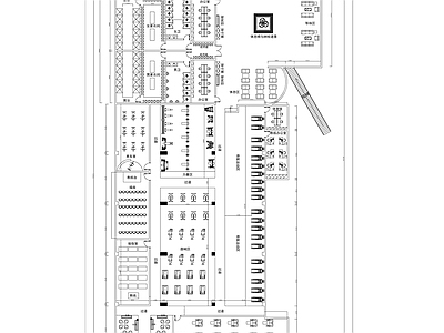现代健身房 健身房平面图 施工图