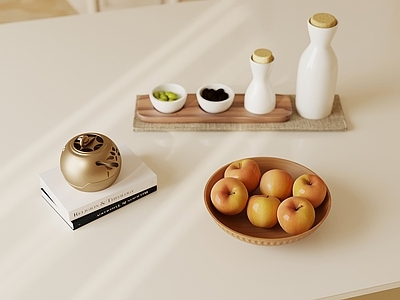 奶油风摆件组合