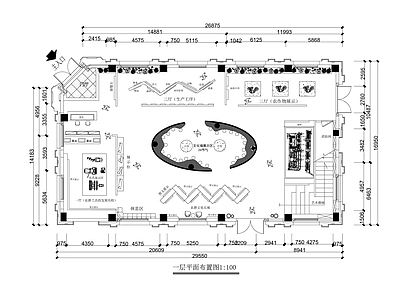 现代博物馆 农作物博物馆展厅 施工图
