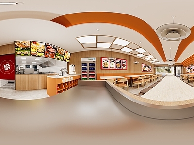 现代简约快餐店