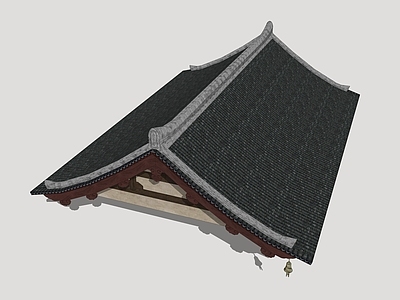 新中式寺庙建筑 古建屋顶 影视建筑屋顶 屋檐屋脊 古风建筑屋顶