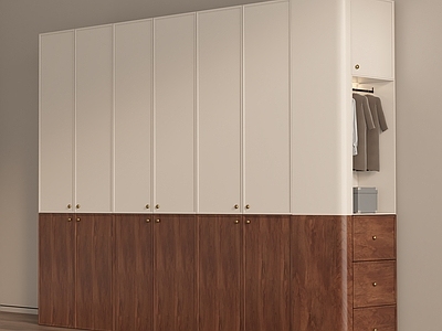 中古风玄关 法式中古衣柜 衣帽间