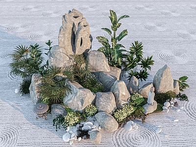 新中式景观假山