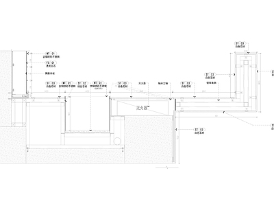隐形门节点 隐形石材门节点 施工图