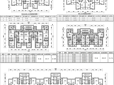 保障性住房 保障性住房户型 小户型住宅设计 施工图