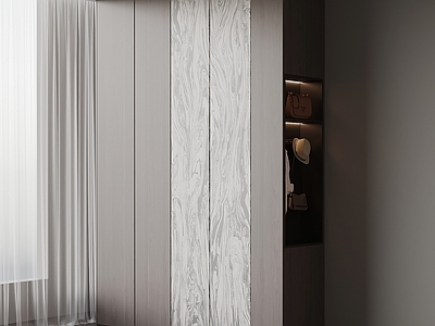 现代简约衣帽间 衣柜