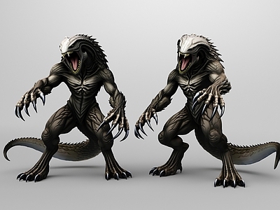 暗黑科幻风虚拟人物