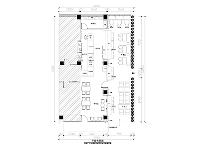 现代奶茶店 奶茶店平面布局图 饮品店 咖啡店平面图 咖啡奶茶店 施工图