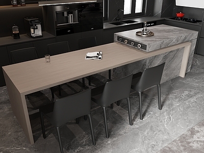 意式极简开放式厨房