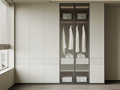 现代简约衣帽间 衣柜 成品衣柜