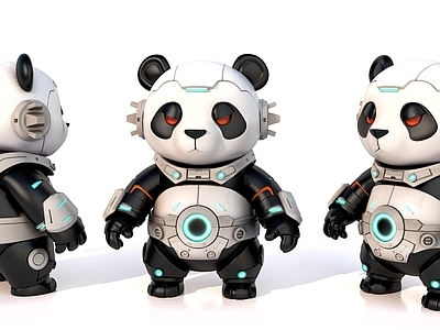 赛博熊猫虚拟人物