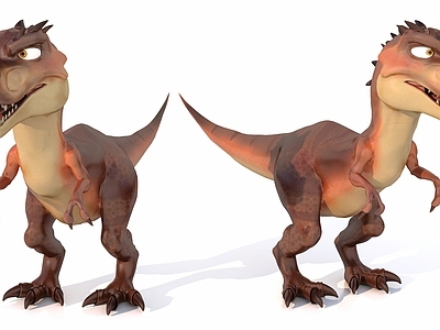 卡通写实风格爬行类动物