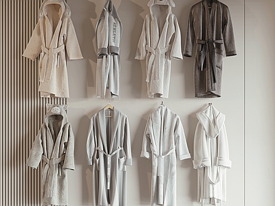 现代简约洗浴用品 浴袍
