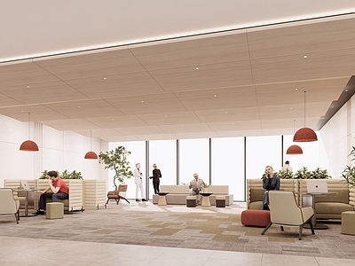 现代简约休息区