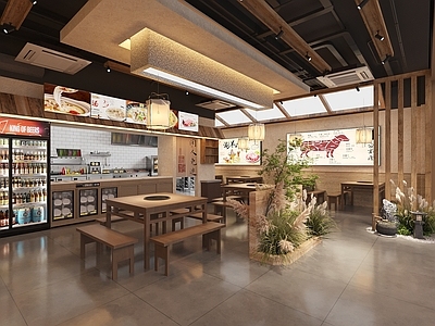 新中式其他餐饮空间 山野餐厅 火锅餐厅 中餐厅 私房菜