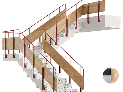 现代简约三跑楼梯