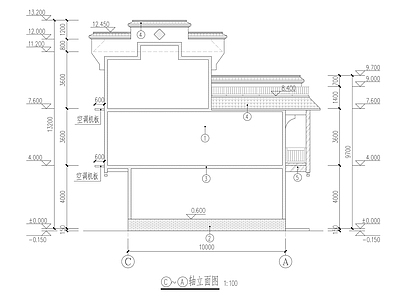 新中式住宅楼建筑 新农村住宅方案 施工图