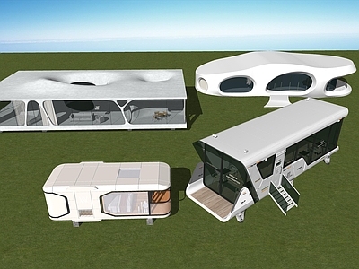 未来主义风格建筑 体育场看台