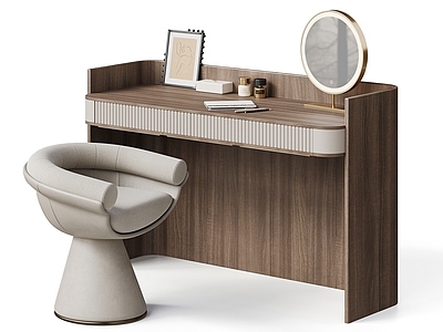 现代简约妆台妆凳 意式简约梳妆台 轻奢化妆桌 皮革布艺化妆凳 旋转化妆凳 家用轻奢化妆桌