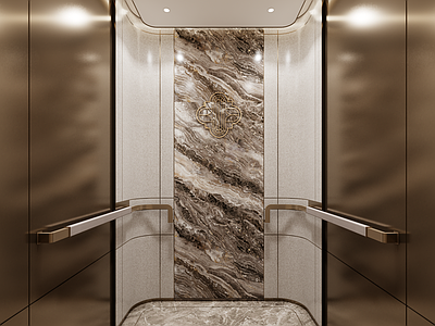轻奢电梯厅