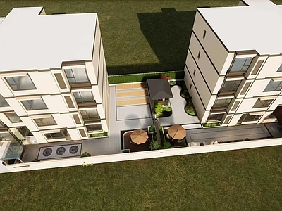 新中式别墅庭院