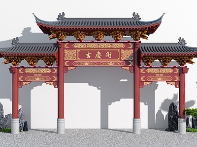 新中式牌坊牌楼