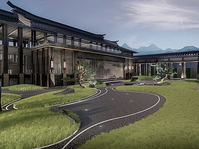 新中式小区景观