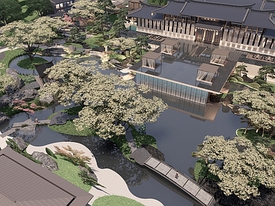 新中式文旅项目景观