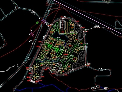 现代学校建筑 大学总平面 宿舍楼 教师公寓 图书馆 教学楼 施工图