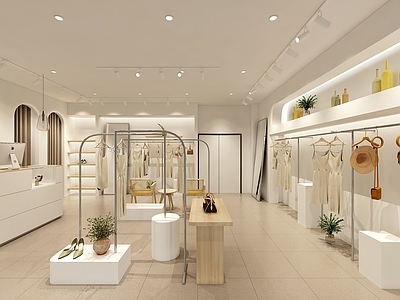 侘寂服装店 高级感服装店  侘寂风服装店