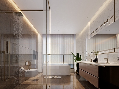 现代简约卫生间 轻奢卫生间 现代卫生间 卫生间