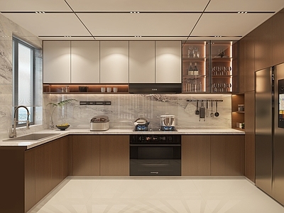 现代简约开放式厨房