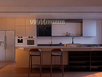 现代简约开放式厨房