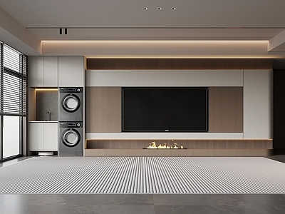 现代简约背景墙