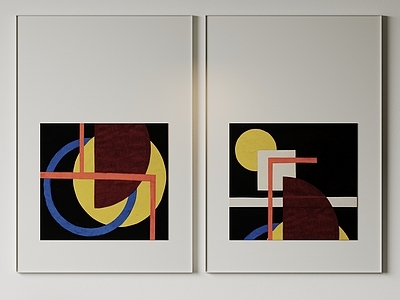 现代主义挂画组合