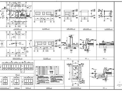 现代其他建筑 门卫消防控制室 施工图