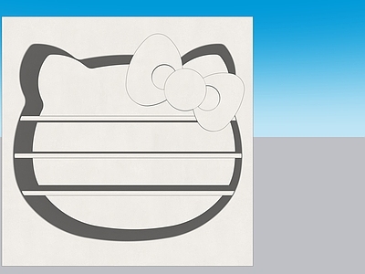 极简卡通风置物架