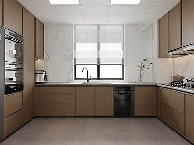 现代简约封闭式厨房