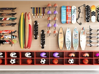 现代运动风健身器材 现代洞洞板 运动器材 滑雪装备 户外营地用品 滑板