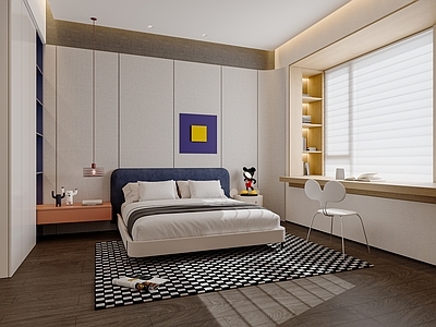 现代简约男孩房