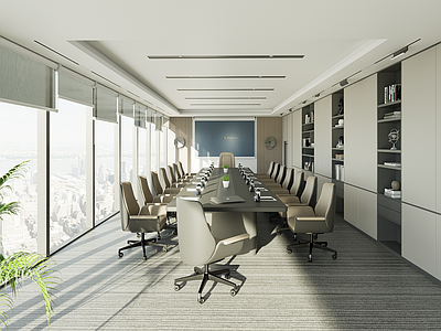 现代简约会议室